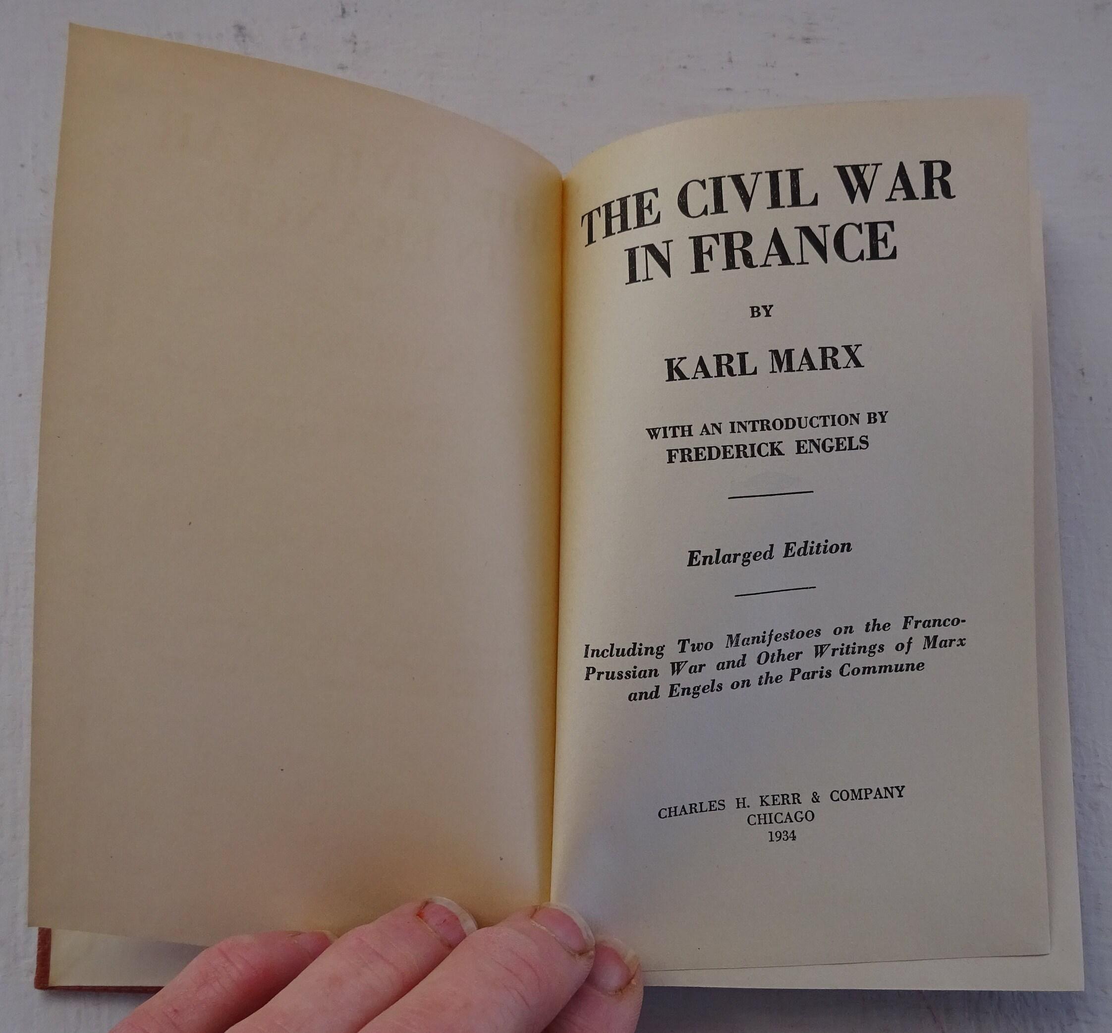 Vintage Book, the Civil War in France, Karl Marx, Rare Book ...