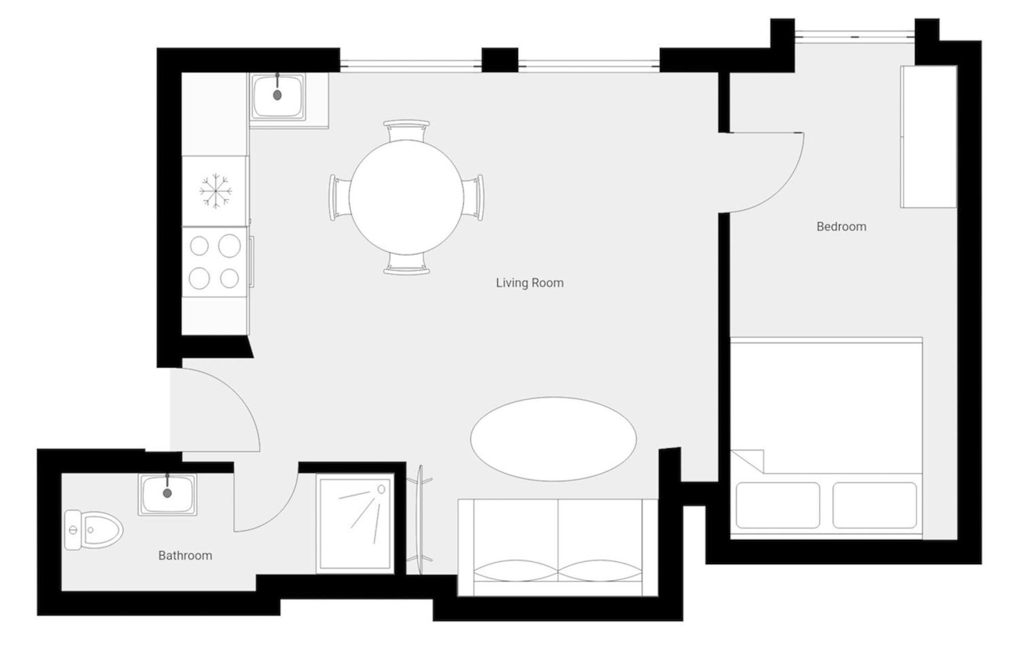 One-Bedroom Apartment Non-Smoking