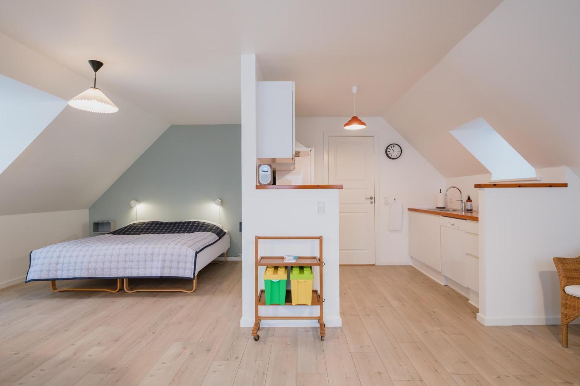 Studiolejlighed med balkon